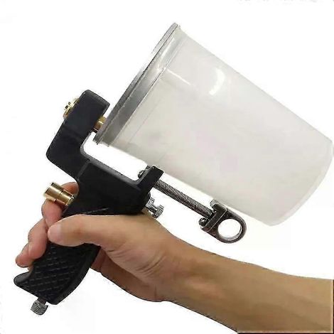 Pistolet à peinture pneumatique pour gelcoat, outil de pulvérisation de résine et de plastique renforcé de fibres (PRF), réglage de la buse, godet de coulage en papier (1/5)