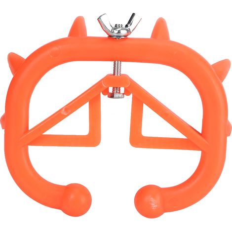 Lot de 10 anneaux nasaux ronds pour veaux sevrés, en plastique, accessoires de sevrage pour la ferme (1/5)