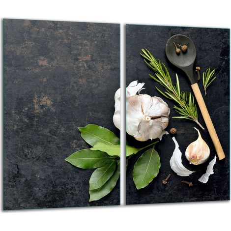 Glasscheidebrett 2x 30x52 Blume (1/5)
