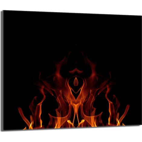 Placa protectora de vidrio para estufa 60x52 Fire (1/5)