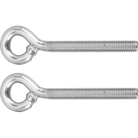Boulon à œil M12 en acier inoxydable, 2 pièces avec anneau soudé fermé pour fixation industrielle et machines. (1/5)
