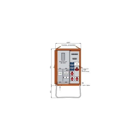 Walther Werke Anschlussverteilerschrank 44kVA m.Zählerplatz WAV0170R1 (1/2)
