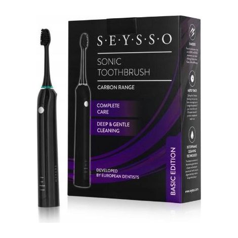 Seysso Carbon Basic Wiederaufladbare Schallzahnbürste Schwarz