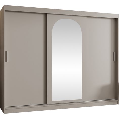 Armario Hartford 497, Cachemira, 200x250x62cm, Puertas de armario: Correderas, Número de estantes: 5