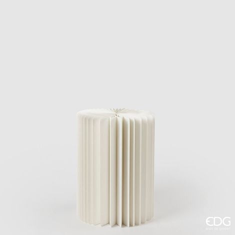 EDG Enzo De Gasperi Alzata Arredo Origami H 40 Cm D 30 Cm White