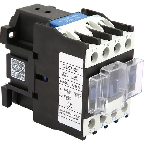 CJX2‑25 Rail Mount Contactor Industrial Electric Contactor (110VAC) (1/5)