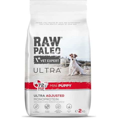 Rohes Paleo Ultra Mini Puppy Rindfleisch 2 kg