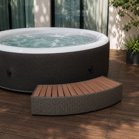 Gradino per vasca idromassaggio MSpa in rattan