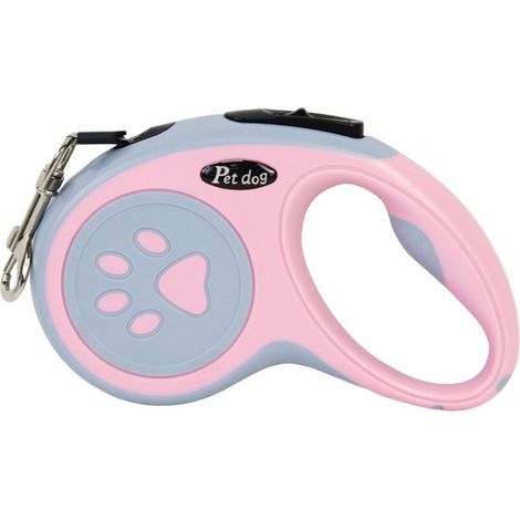 Einziehbare Hundeleine, 5 m/16 ft, geeignet für kleine Hunde bis 12 kg, ideal für tägliche Spaziergänge. (1/4)