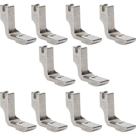 10Pcs Shirring Gathering Foot Stainless Steel Universal Industrial Sewing Machines Accessories (1/5)