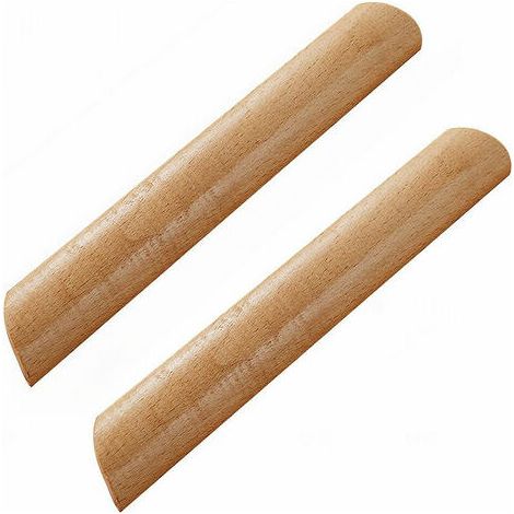 Lot de 10 Poignées de Placard en Bois Forme Éventail Poignée pour Meuble Tiroir avec Vis Entraxe 192mm (1/4)