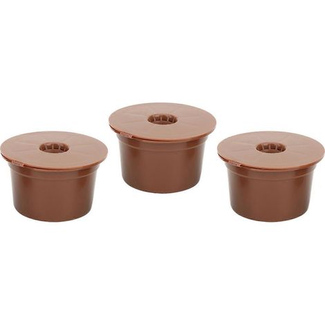Lot de 3 filtres à café réutilisables et rechargeables, compatibles avec les capsules Caffitaly. (1/5)