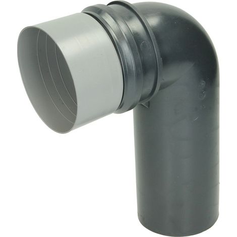Coude de raccord WC 90° avec protection de montage 90/90