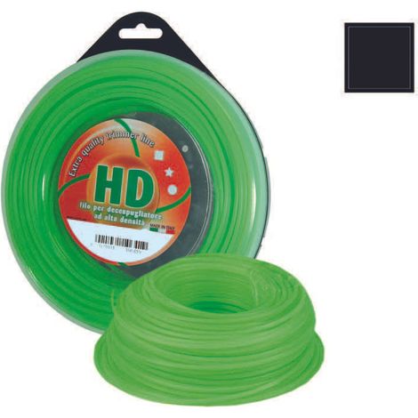 FILO NYLON QUADRO PROFESSIONALE PER DECESPUGLIATORE- - mm.4,4  in matassa mt.80 - 1 blister