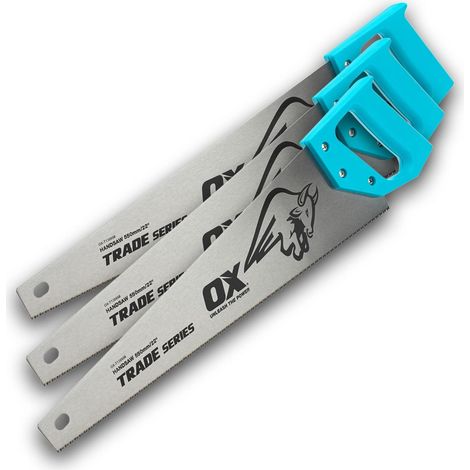 OX Trade Hand Saw 22 Inch / 550mm 8TPI Triple Pack Wood Saws OX-T133703 (1/3)