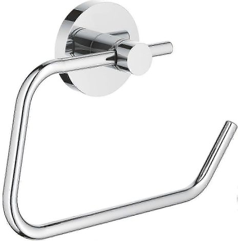 Porte-rouleau de papier toilette Grohe Essentials 40689001 - Argent, qualité et design allemands pour salles de bains modernes (1/5)