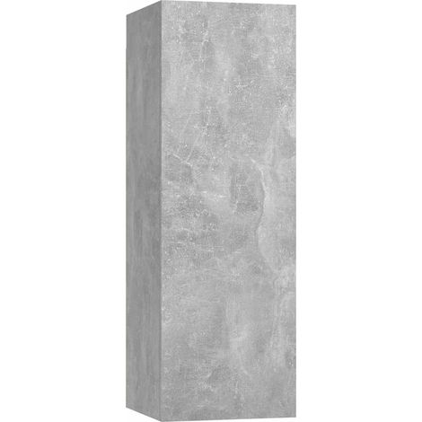 Maison Exclusive - TV-Schrank Betongrau 30,5x30x90 cm Holzwerksto (1/5)