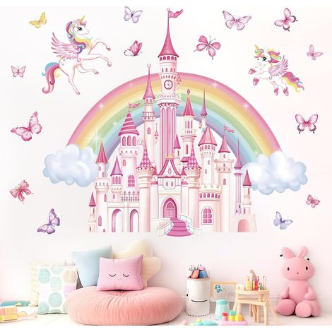Stickers Muraux Arc en Ciel Château Grand Autocollants Muraux (1/5)