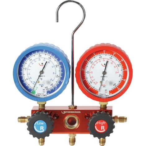 ROTHENBERGER Manometro analogico 2 vie R410A-R32 - 1000001426