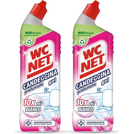 WC NET SET 2 CONFEZIONI GEL CANDEGGINA PROFUMATA 700 ML L'UNA (1/5)