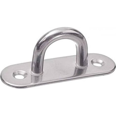 5 Pontets Sur Platine Oblong Emboutis et Soudés 6 mm - Inox A2 - D-Work