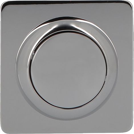 Bouton simple débit - épaisseur cloison 10 à 35mm - Chromé brillant - Nicoll