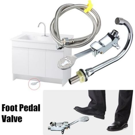 Robinet Pédale Froid Laboratoire Médical Lavabo Cuisine Bassin (1/4)