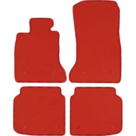 BMW S7 F02 Langversion (2008–2015). Spezielle Fußmatten – EVA-Honigwabenrot. (1/5)
