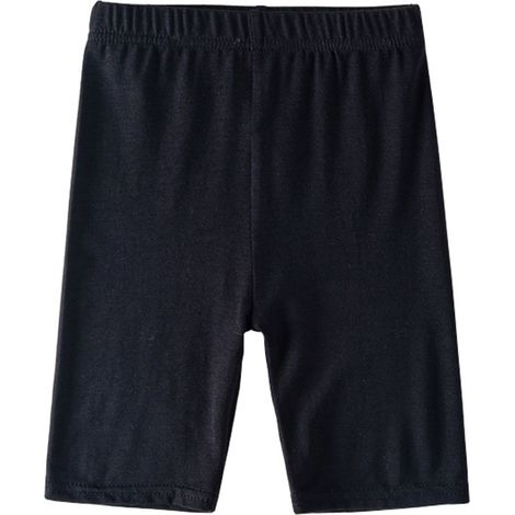 Short cycliste noir haute élasticité pour bébé fille été, taille 110 (100-110cm), anti-exposition, fine et ajustée, idéal vélo (1/5)