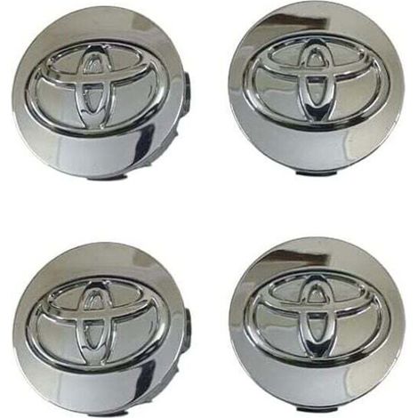 Lot de 4 cache-moyeux en alliage pour Corolla, Camry, Yaris, Reiz, Vios (62 mm)