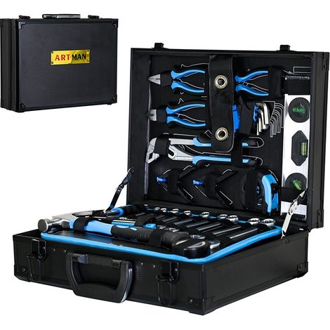 Valise à outils combinée 247 pièces – Coffret de maintenance polyvalent pour bricolage, maison et mécanique
