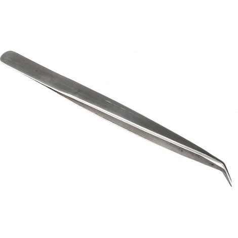 Brucelles RS PRO pointe Extra-fin incurvé en forme d'aiguille en inox, L. 140 ( Prix pour 1 )