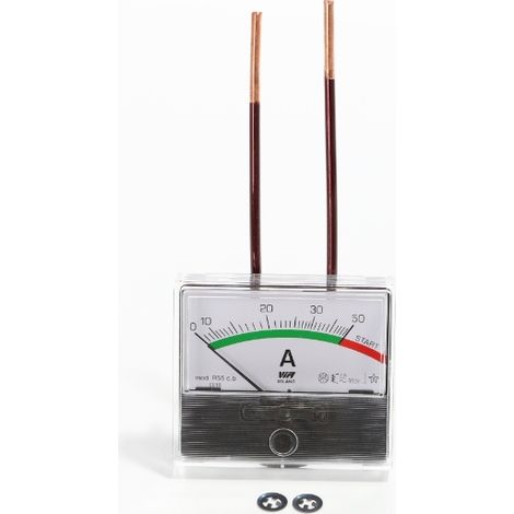 Amperemeter 0-50 A. 70x60mm für