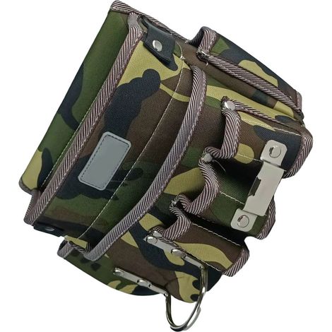 Sac banane à outils imperméable, résistant à l'usure, camouflage, multifonctionnel, pour électricien
