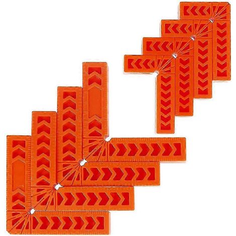 Ensemble Toorise de 8 pièces comprenant une équerre de positionnement à 90 degrés, des serre-joints à angle droit et des outils d'angle pour le travail du bois (1/5)