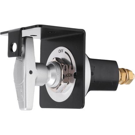 Interrupteur de Coupure de Batterie, Interrupteur de Mise Hors Tension de Batterie Robuste avec Plaque de Verrouillage, Empêche les Fuites, Protège L'alimentation électrique pour. (1/5)
