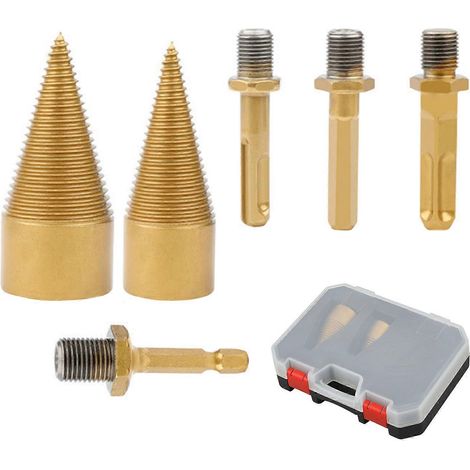 Perceuse à bois, fendeuse à bois, perceuse à bois robuste, coffret de perçage, fendeuse à bois électrique amovible, perceuse (1/5)