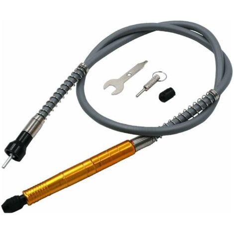 La perceuse de meulage électrique peut être équipée d'une poignée en aluminium arbre flexible poignée en aluminium doré arbre flexible petit sac de mandrin à trois griffes (1/5)