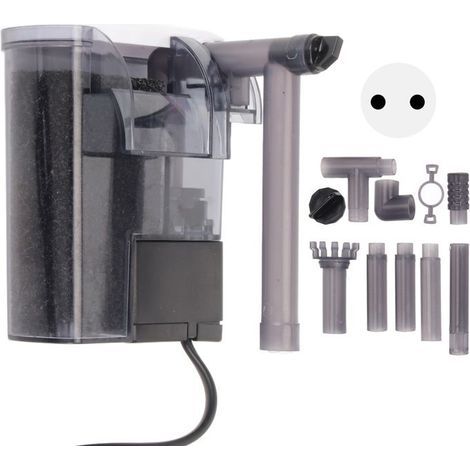 BelleRise – Ultrafeiner Wand-Kaskadenfilter – VC03 3W 300 l/h – Leise, Anti-Öl-Filter – Für Aquarien bis 40 cm (1/5)