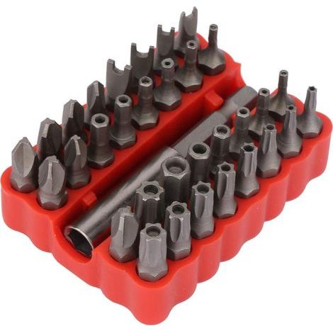 Jeu D'embouts De Tournevis 33 Pièces, Kit D'outils De Tournevis De Sécurité, Embout étoile Hexagonale Pour Clé Dynamométrique Triwing Pour Fixations Inviolables (1/5)