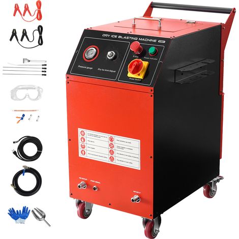 Mophorn Macchina per Sabbiatura a Ghiaccio Secco, Capacità 7,5 kg, con 4 Ugelli, Pressione e Quantità Regolabili, Pulitore Portatile per Auto, Imbarcazioni e Settore Aeronautico (1/5)
