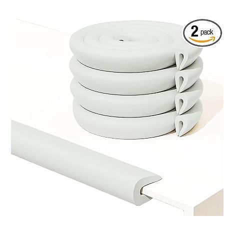 U-Shaped Edge Protector for Glass Coffee Tables Grey (1/5)
