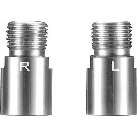 Entretoise d'adaptation en acier pour pédale de vélo, rallonge de 20 mm, 2 pièces ENLEE (1/5)