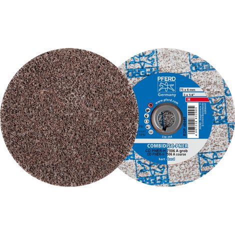 PFERD TOOLS COMBIDISC verpresste Vliesronde CD PNER Ø 75 mm Hart A Grob für Finish 25 Stk (1/5)