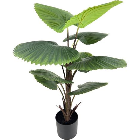 Palmier artificiel éventail 90 cm  Petit palmier artificiel d'intérieur  Faux palmier  Plante de palmier artificiel éventail 90 cm (1/4)