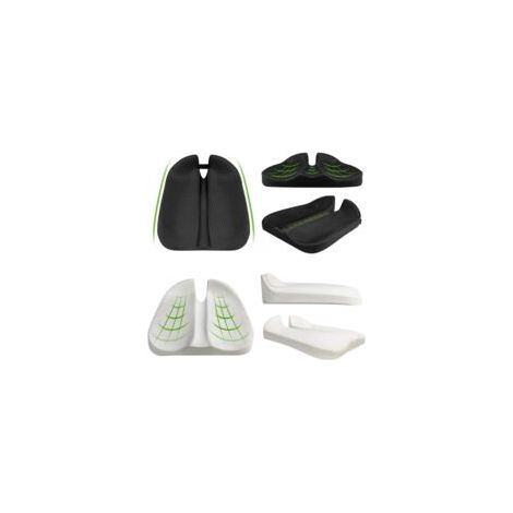 Cojín de espuma viscoelástica para asiento de coche, elevador, cojín transpirable para asiento de coche para conductor y pasajero, malla C - Crezuo