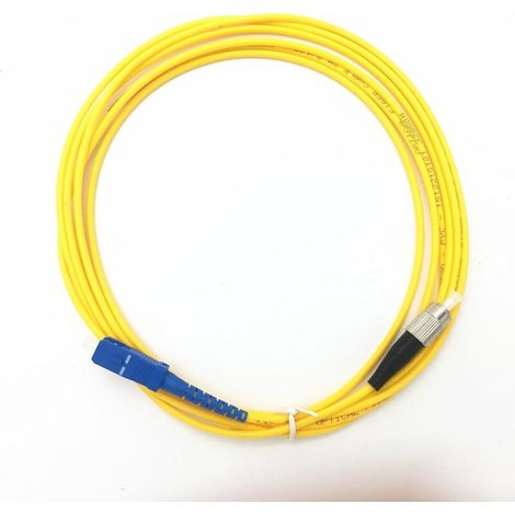 single mode de câble patch à fibre optique FC à SC Optical connecteur 10m,single mode de câble patch à fibre optique FC à SC Optical connecteur 10m (1/5)