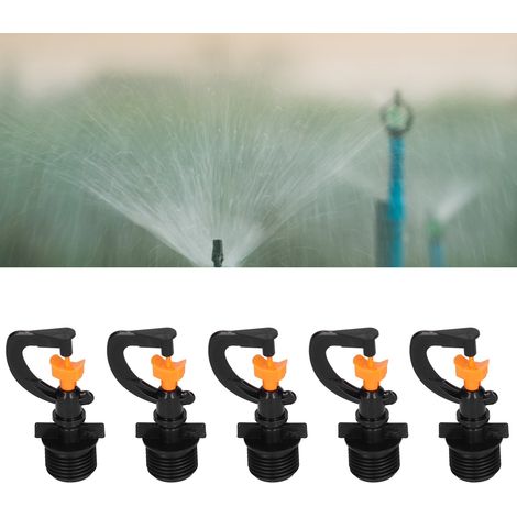 Lot de 5 buses de brumisation rotatives à filetage mâle G1/2 pour accessoires d'irrigation de jardin (1/5)