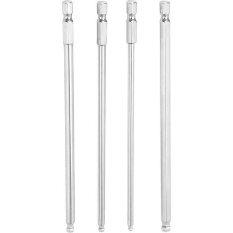 4 embouts, 150mm, acier/hex/boule/aimantés, pour montage (1/5)