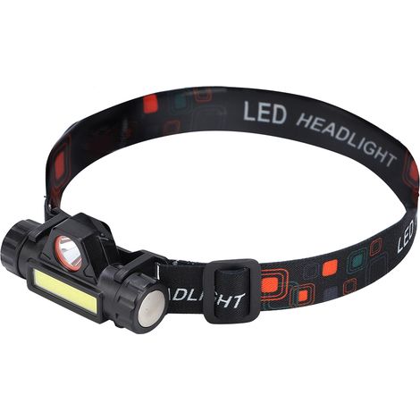 USB-Ladefunktion, wasserdichte LED-Stirnlampe für Radfahren, Camping und Outdoor-Aktivitäten (1/5)